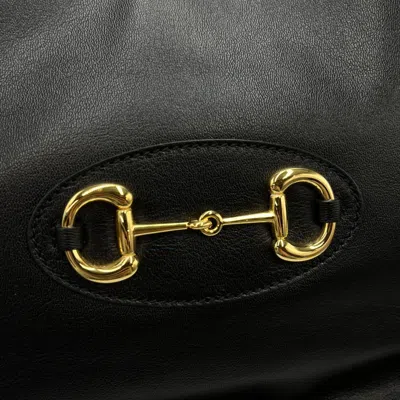 Pre-owned Gucci Black Leather Tote Bag ()