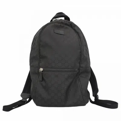 Pre-owned Gucci Black Nylon Backpack ()
