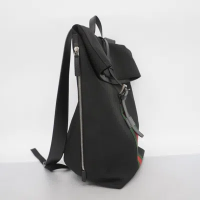 Pre-owned Gucci Black Nylon Backpack ()