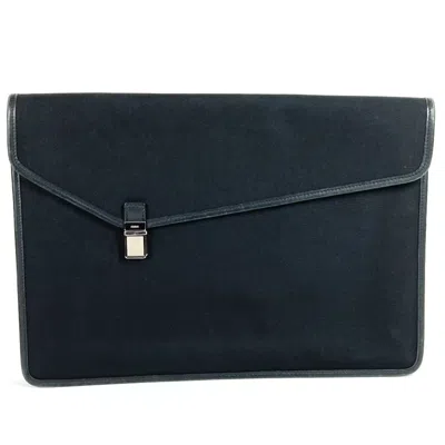 Pre-owned Gucci Black Nylon Clutch Bag Pouch ()