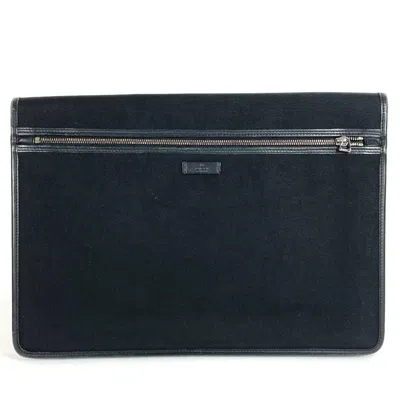 Pre-owned Gucci Black Nylon Clutch Bag Pouch ()