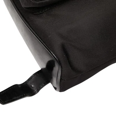 Pre-owned Gucci Black Nylon Leather Backpack ()