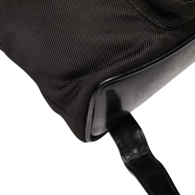 Pre-owned Gucci Black Nylon Leather Backpack ()