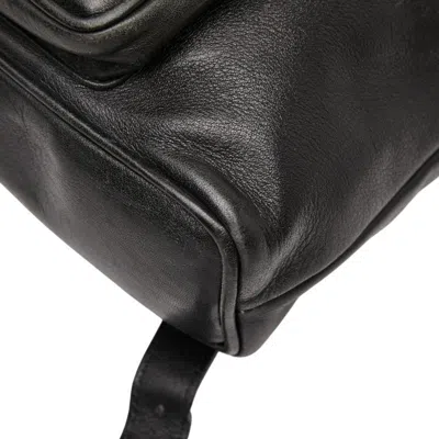 Pre-owned Gucci Black Suede Leather Backpack ()
