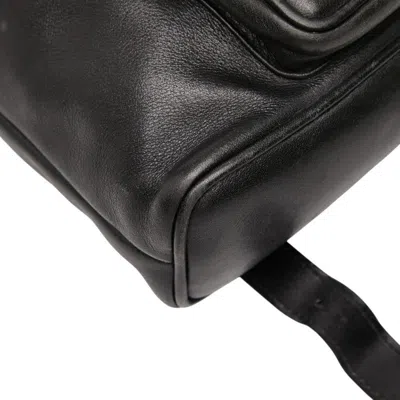 Pre-owned Gucci Black Suede Leather Backpack ()