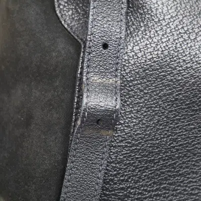 Pre-owned Gucci Black Suede Leather Backpack ()