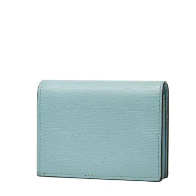 Pre-owned Gucci Blue Leather Wallet (bi-fold) ()