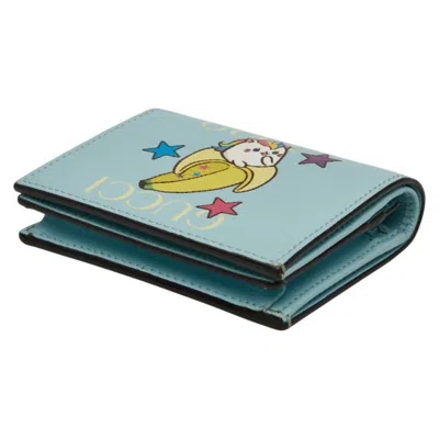 Pre-owned Gucci Blue Leather Wallet (bi-fold) ()
