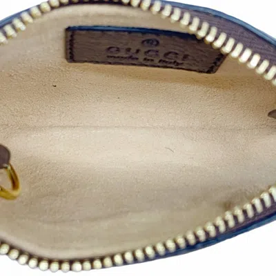 Pre-owned Gucci Brown Canvas Coin Purse/coin Case ()