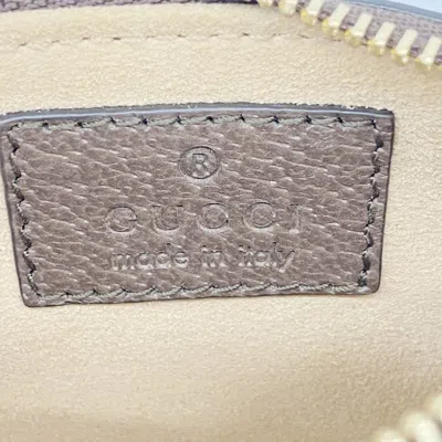 Pre-owned Gucci Brown Canvas Coin Purse/coin Case ()