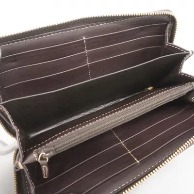 Pre-owned Gucci Brown Canvas Long Wallet (bi-fold) ()