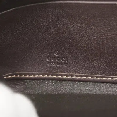 Pre-owned Gucci Brown Canvas Long Wallet (bi-fold) ()