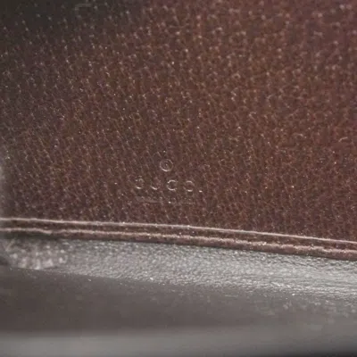 Pre-owned Gucci Brown Canvas Long Wallet (bi-fold) ()