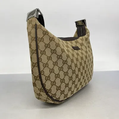 Pre-owned Gucci Brown Canvas Shoulder Bag ()