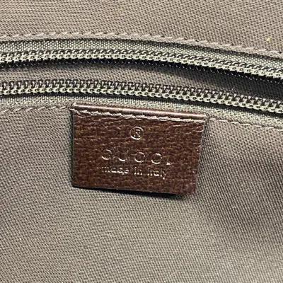 Pre-owned Gucci Brown Canvas Shoulder Bag ()