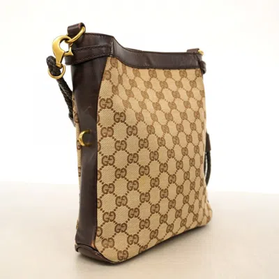 Pre-owned Gucci Brown Canvas Shoulder Bag ()