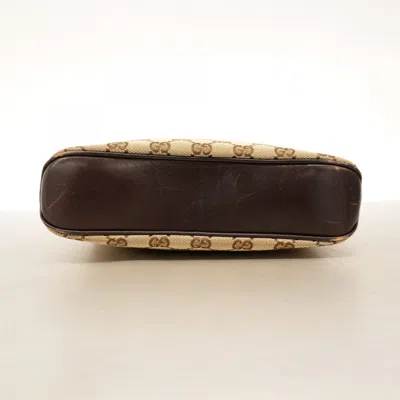 Pre-owned Gucci Brown Canvas Shoulder Bag ()