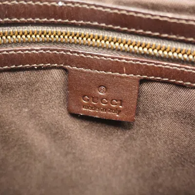 Pre-owned Gucci Brown Canvas Shoulder Bag ()