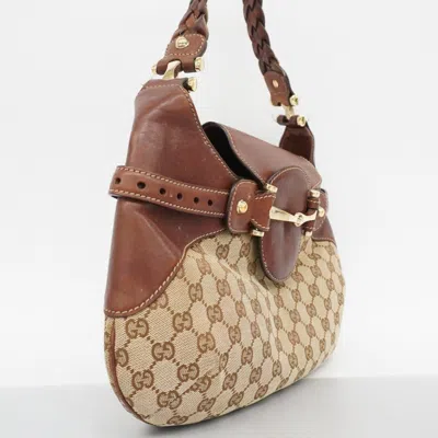 Pre-owned Gucci Brown Canvas Shoulder Bag ()
