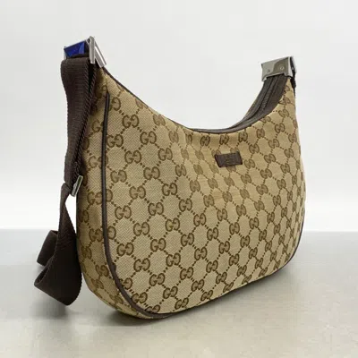 Pre-owned Gucci Brown Canvas Shoulder Bag ()