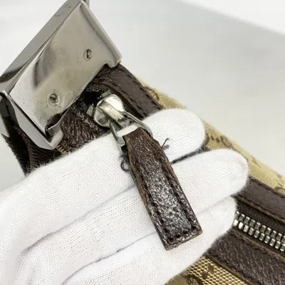 Pre-owned Gucci Brown Canvas Shoulder Bag ()