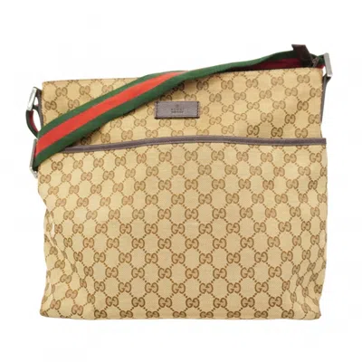 Pre-owned Gucci Brown Canvas Shoulder Bag ()