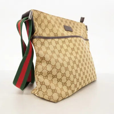 Pre-owned Gucci Brown Canvas Shoulder Bag ()
