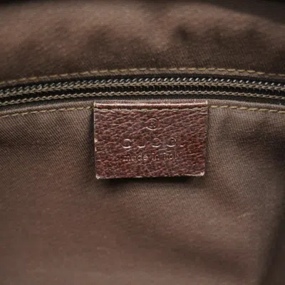 Pre-owned Gucci Brown Canvas Shoulder Bag ()