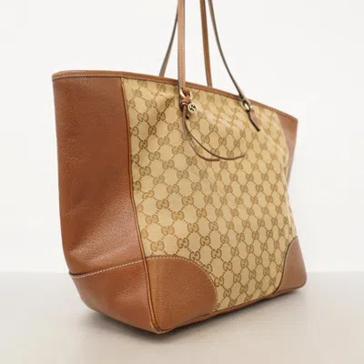 Pre-owned Gucci Brown Canvas Tote Bag ()
