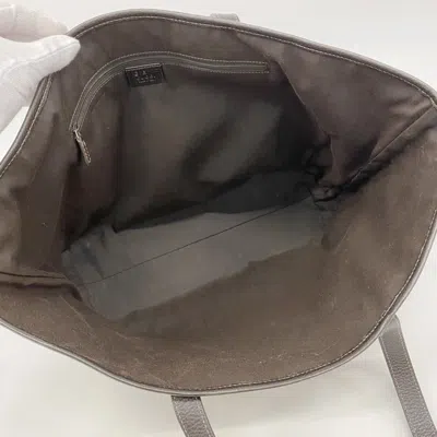 Pre-owned Gucci Brown Coated Canvas Tote Bag ()