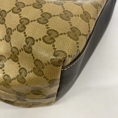 Pre-owned Gucci Brown Coated Canvas Tote Bag ()