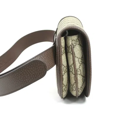 Pre-owned Gucci Brown Gg Supreme Fanny Pack Sling Bag ()
