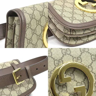 Pre-owned Gucci Brown Gg Supreme Fanny Pack Sling Bag ()