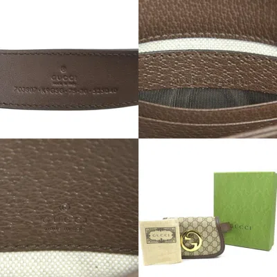 Pre-owned Gucci Brown Gg Supreme Fanny Pack Sling Bag ()