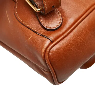 Pre-owned Gucci Brown Leather Backpack ()