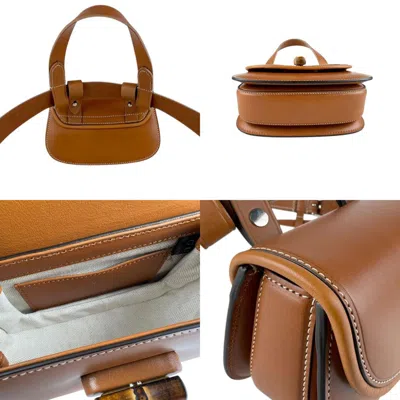 Pre-owned Gucci Brown Leather Shoulder Bag ()
