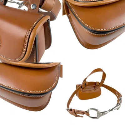 Pre-owned Gucci Brown Leather Shoulder Bag ()