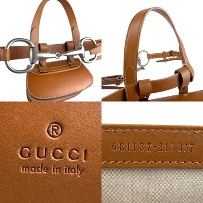 Pre-owned Gucci Brown Leather Shoulder Bag ()