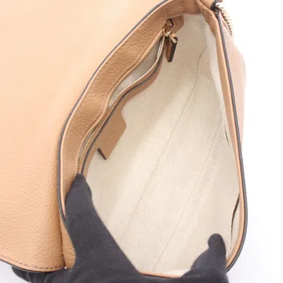 Pre-owned Gucci Brown Leather Shoulder Bag ()