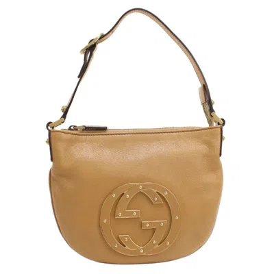 Pre-owned Gucci Brown Leather Shoulder Bag ()