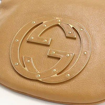 Pre-owned Gucci Brown Leather Shoulder Bag ()