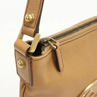 Pre-owned Gucci Brown Leather Shoulder Bag ()