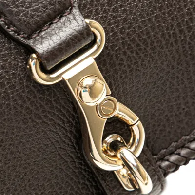 Pre-owned Gucci Brown Leather Shoulder Bag ()