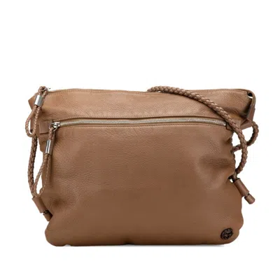 Pre-owned Gucci Brown Leather Shoulder Bag ()