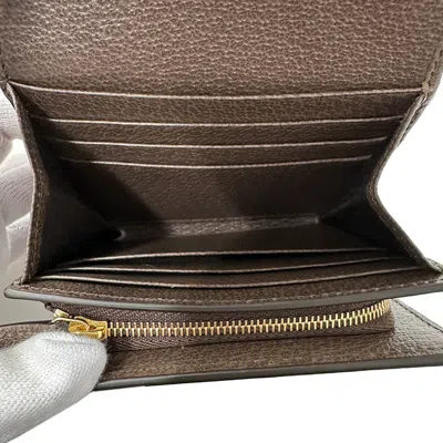 Pre-owned Gucci Brown Leather Wallet (bi-fold) ()