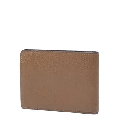 Pre-owned Gucci Brown Leather Wallet (bi-fold) ()