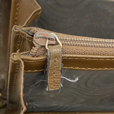 Pre-owned Gucci Brown Multi-color Pvc Long Wallet (bi-fold) ()