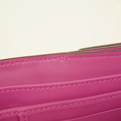 Pre-owned Gucci Brown Pink Red Color Pvc Wallet (bi-fold) ()