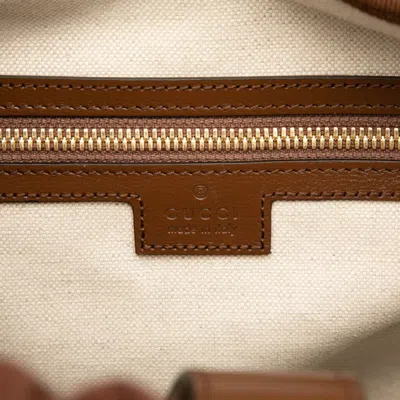 Pre-owned Gucci Brown Pvc Leather Backpack ()