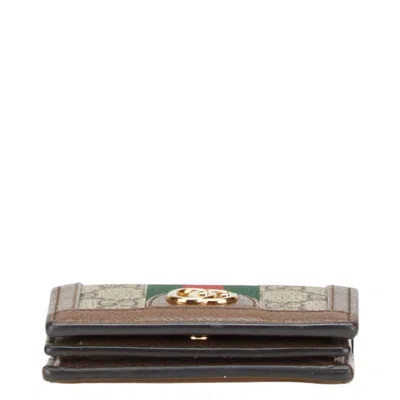 Pre-owned Gucci Brown Pvc Leather Wallet (bi-fold) ()